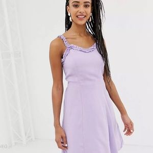 New Look Ruffle Lavender Purple Strappy Sundress
